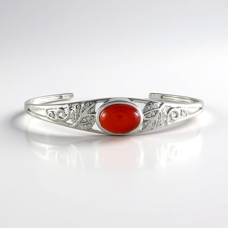 Bracciale in argento con Corniola