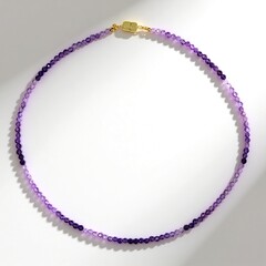 Collana in argento con Ametista Uruguay (Adela Silber)