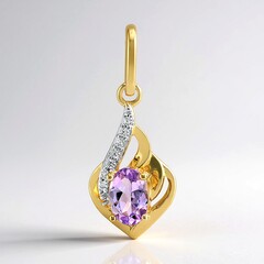 Ciondolo in oro con Tanzanite Rosa