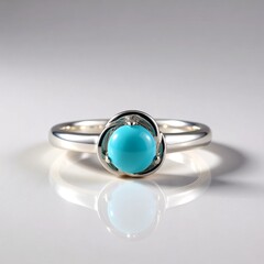 Anello in argento con Turchese Sleeping Beauty (Faszination Türkis)