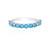 Bague en argent et Apatite bleu néon
