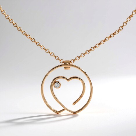 Collier en argent et Saphir blanc