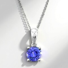Collana in oro con Tanzanite AAA