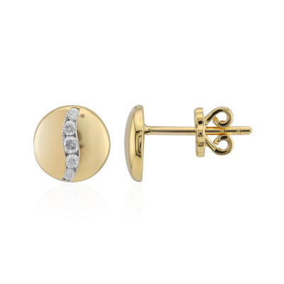 SI1 (G) Brillant-Goldohrringe (Annette)