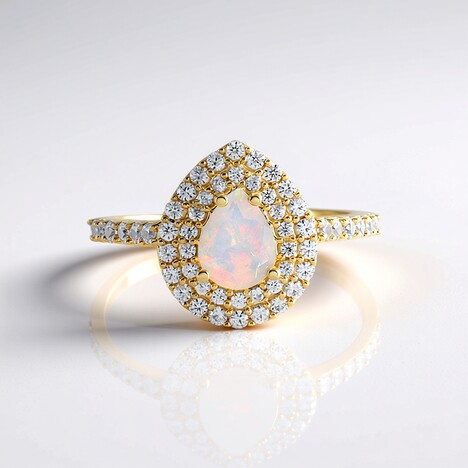 Anello in argento con Opale di Welo