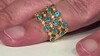 Anillo en plata con Apatita azul neón