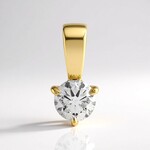 Ciondolo in oro con Diamante VVS2 (H) (de Melo Gold)