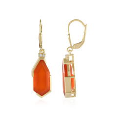 Pendientes en plata con Ónix rojo