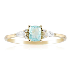 Gouden ring met een Paraiba toermalijn