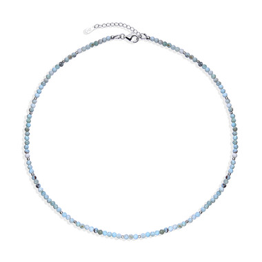 Larimar-Silberhalskette