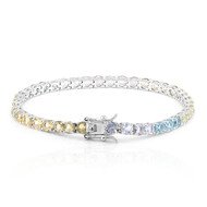Bracciale in argento con Citrino Limone