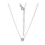 Collana in argento con Topazio Bianco