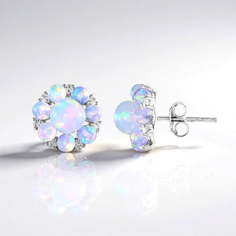 Orecchini in argento con Opale di Welo (de Melo Essence)