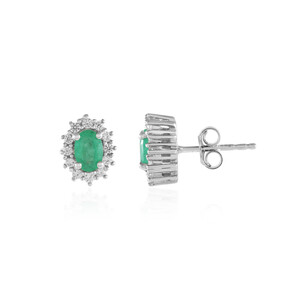 Orecchini in argento con Smeraldo Socoto