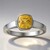 Anello in argento con Zircone Giallo