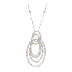 14K SI1 (H) Diamond Gold Necklace (CIRARI)