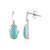 Türkis-Silberohrringe