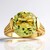 Anillo en plata con Citrino de color limón (SAELOCANA)