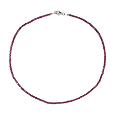 Collier en argent et Rubis de Madagascar (Riya)