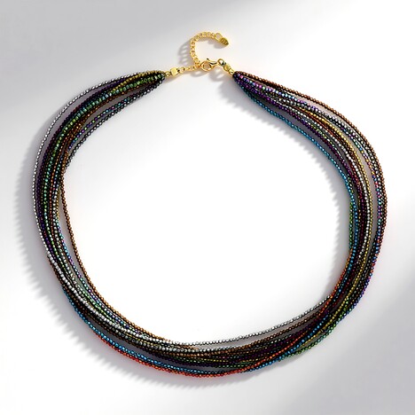 Collana in argento con Ematite Ramata (Riya)