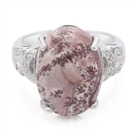 Anello in argento con Diaspro Dentritico Sonora