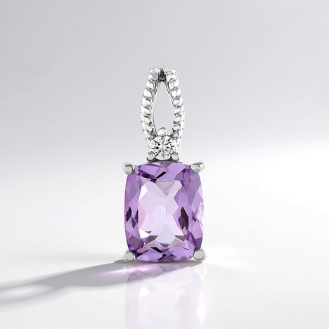 Pendentif en argent et Quartz azur