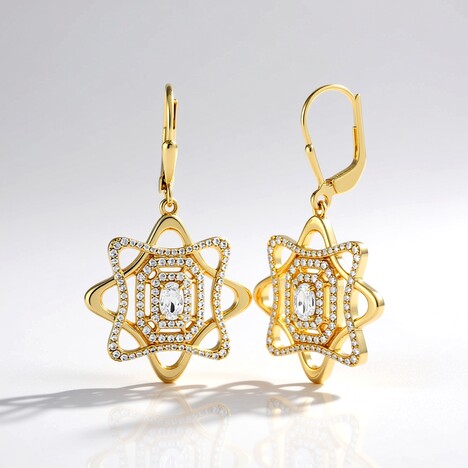 Orecchini in argento con Zaffiro Bianco