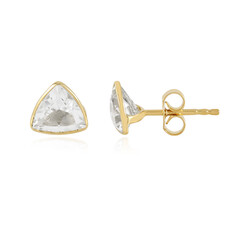 Boucles d'oreilles en argent et Topaze blanche