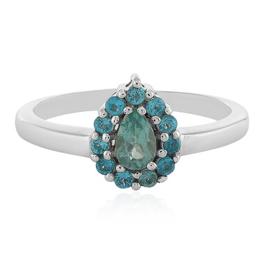 Anello in argento con Apatite Blu