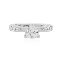 Anello in argento con Topazio Bianco