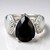 Anello in argento con Spinello Nero