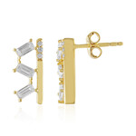 Zirkon-Silberohrringe