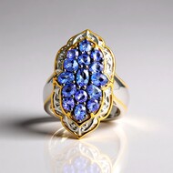 Bague en argent et Tanzanite (Gems en Vogue)