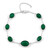 Brazalete en plata con Ágata verde (KM by Juwelo)