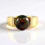 Anello in argento con Opale Mezezo (de Melo Essence)