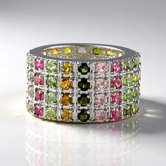 Bague en argent et Tourmaline