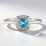 Anello in argento con Zircone Ratanakiri