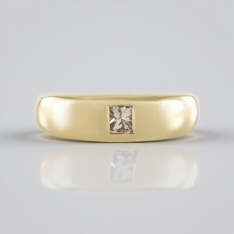 Bague en argent et Diamant chocolat I3