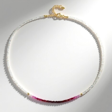 Collana in argento con Rubino