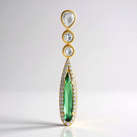 Ciondolo in argento con Indicolite (Adela Silber)