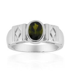 Anello in argento con Tormalina Verde Brasiliana (Pallanova)