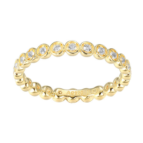 White Topaz Silver Ring