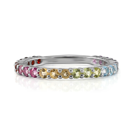 Anillo en plata con Granate