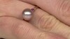 Zilveren ring met een paarse Ming parel (TPC)