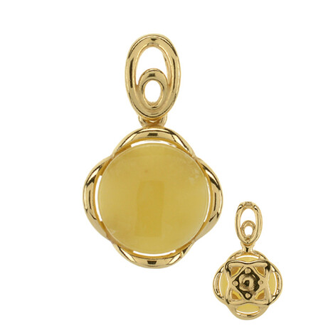 Ciondolo in argento con Ambra Baltica (dagen)