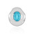 Colgante en plata con Topacio de Paraíba (MONOSONO COLLECTION)