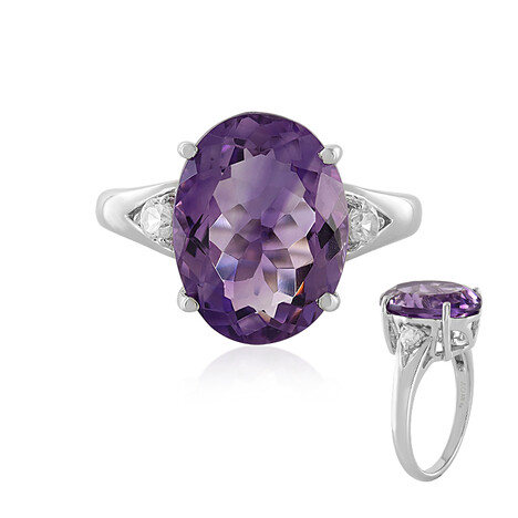 Azure Quartz Silver Ring