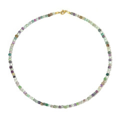 Collier en argent et Fluorite