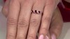 Anillo en oro con Rubí de Mozambique AAA (CIRARI)