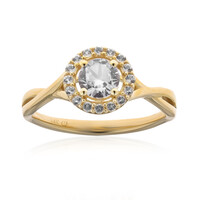 Anello in oro con Zaffiro Bianco (CIRARI)